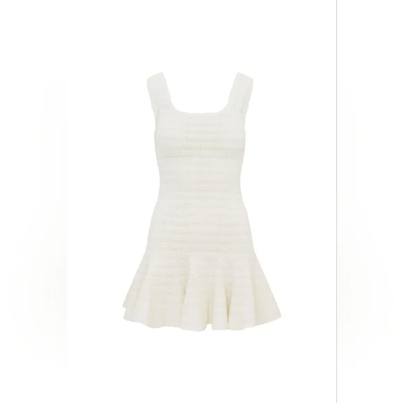 polo elevated knit mini dress English Factory Women's Collar-Detail Combo Knit Mini Dress